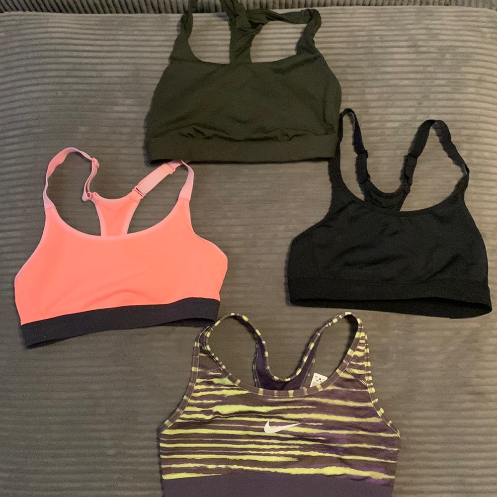 Various sports bras, Nike, target